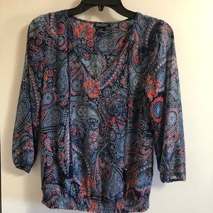 Lucky Brand 3/4 Sleeve Blouse